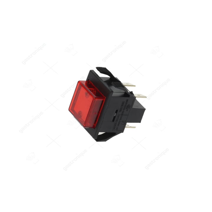 2 polige schakelaar rood 16a 250v