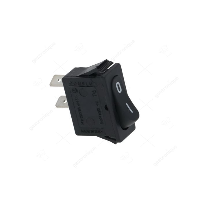 Schalter 1-polig schwarz 16a 250v
