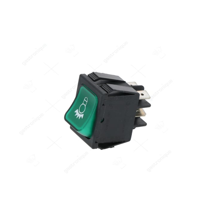 toggle switch 2-pole green 16a 250v