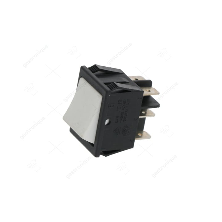 wipschakelaar 2 polig wit 16a 250v