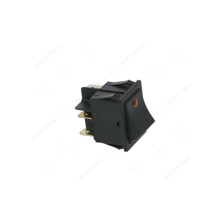 Wipptaster Einbaugröße 30x22mm 1NO/Signalleuchte 230V orange 230V 16A beleuchtet