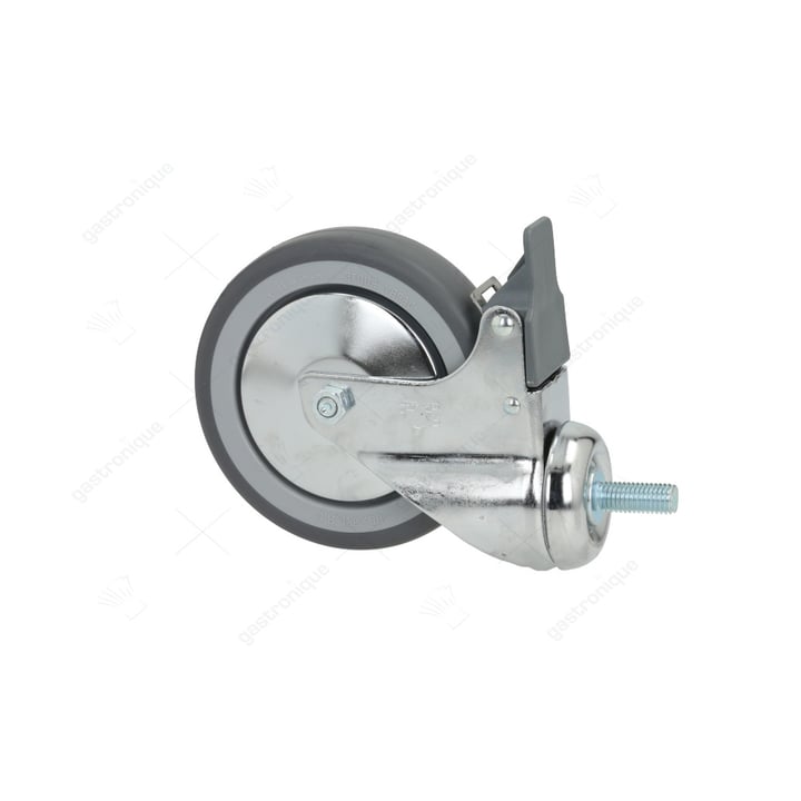 castor swivel with pin and brake