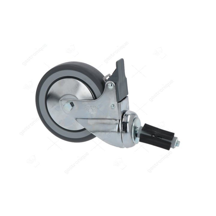 CASTOR SWIVEL WITH PIN AND BRAKE