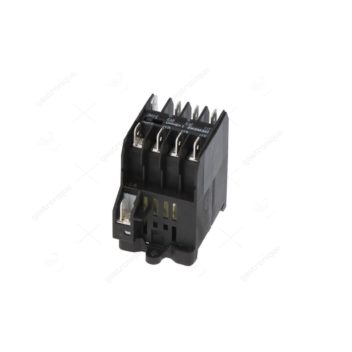 relais AC1 16A 230VAC (AC3/400V) 8,4A/4kW hoofdcontact 3NO hulpcontact 1NC