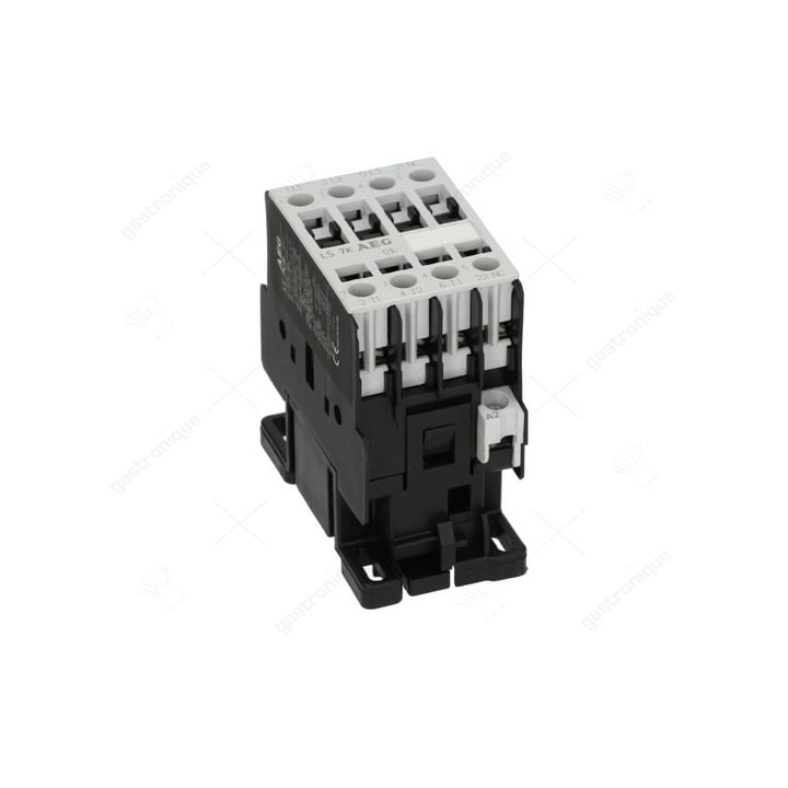 relais AC1 32A 230VAC (AC3/400V) 18A/7,5kW hoofdcontact 3NO hulpcontact 1NC