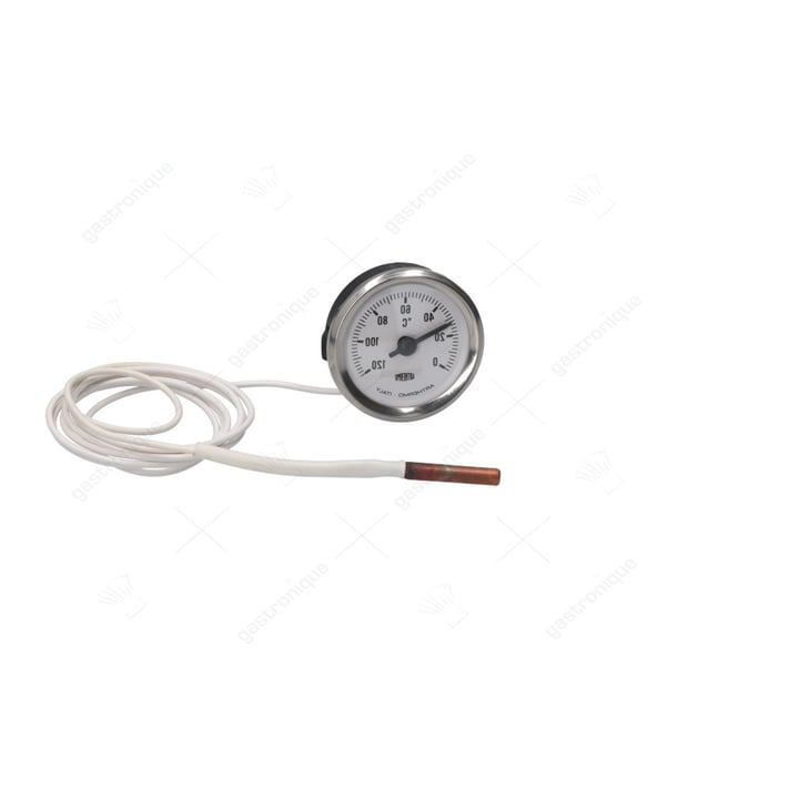 thermometer wit ø 52 mm 0-120°c