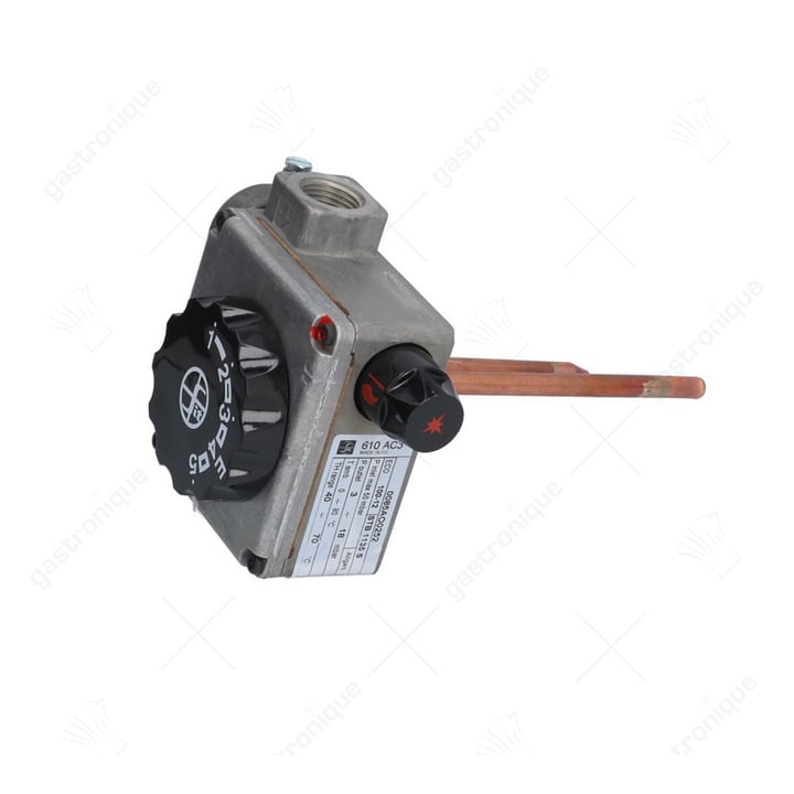 gasthermostaat type serie 610 AC3 30-70°C gasingang 1/2" gasuitgang 1/2"