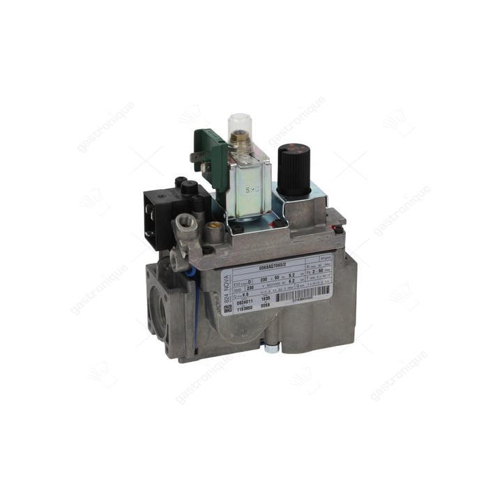 gasventiel SIT serie 230V 50Hz gasingang 1/2" gasuitgang 1/2" thermoelementaansluiting M9x1