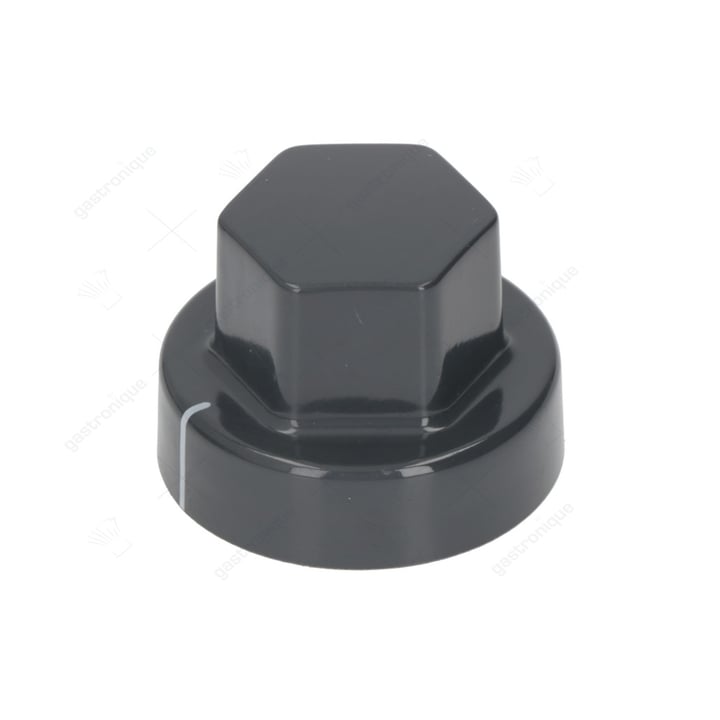 zwarte knop ø 55 mm