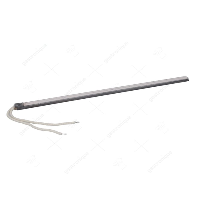 verwarmingsstaaf type E2 600W 400V L 600mm H 11mm B 22,5mm totale lengte 608,5mm kabellengte 250mm