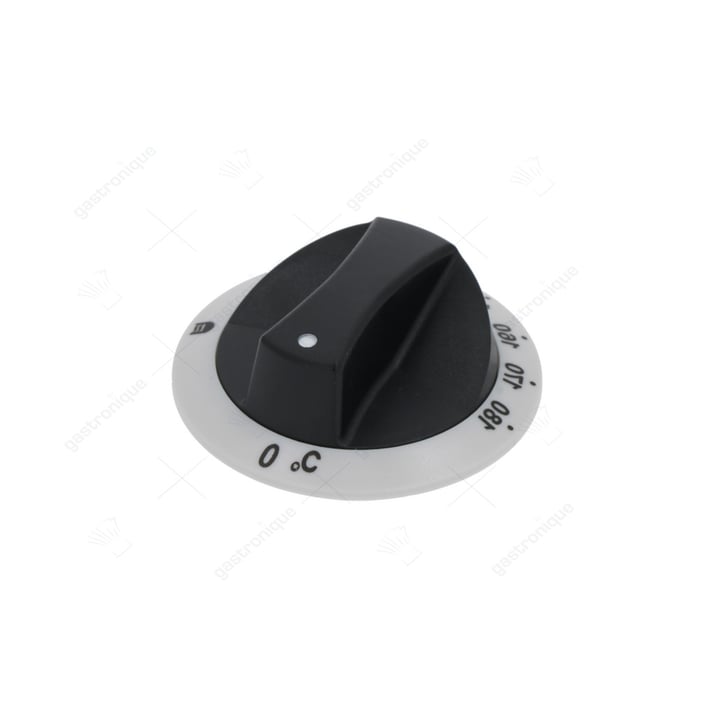 Knopf schwarz-weiß ø 77 mm 120-180°c