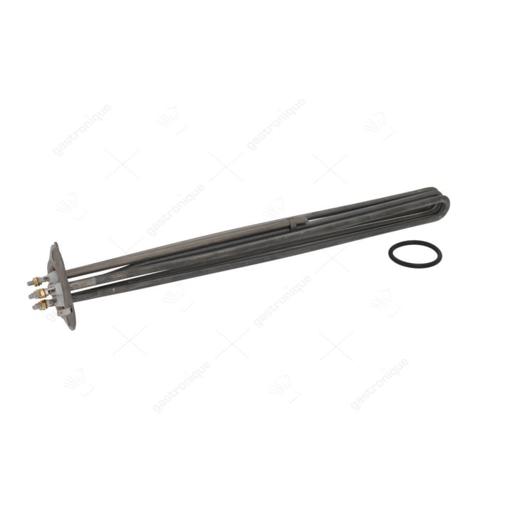 Verwarmingselement 12000W 230V L 464mm 3-gatsflens aansluiting M5 pijp ø 8,4mm VC 3 LA 62mm H 36mm