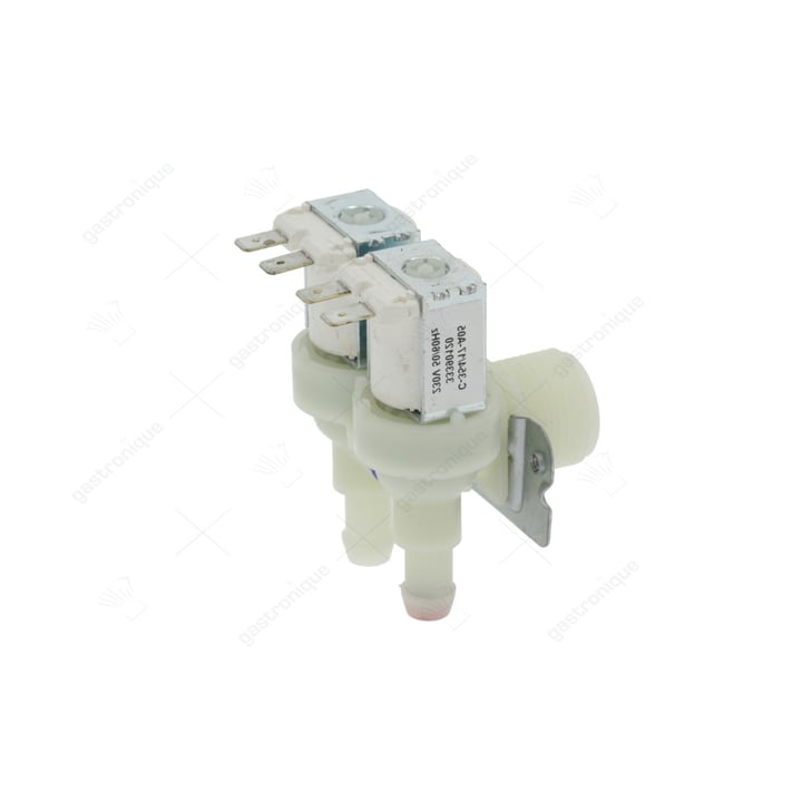 vanne solénoïde double angulaire 230VAC entrée 3/4" sortie 11,5mm