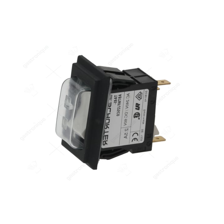 push-button 2-pole white 2.5a 240v