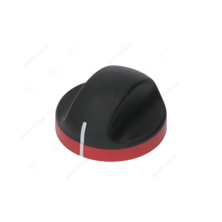knob black-red ø 68 mm
