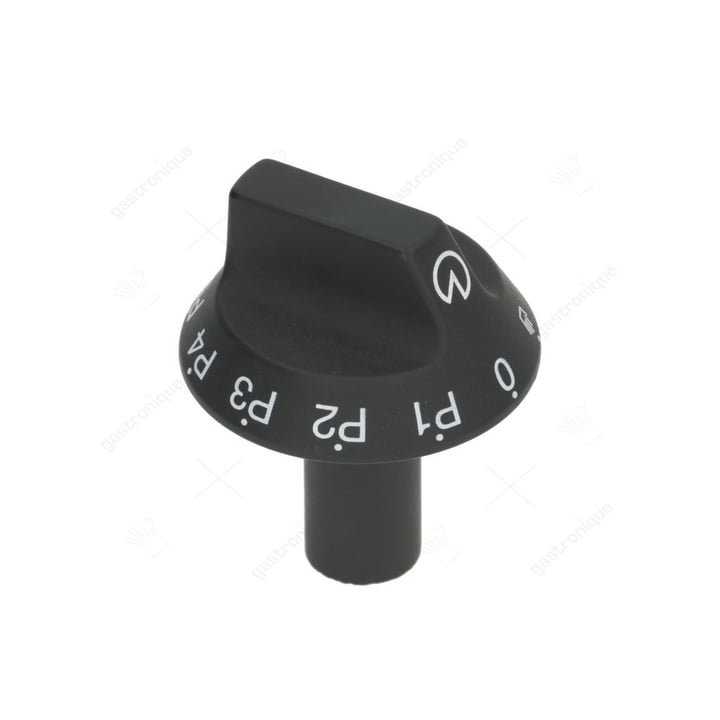 zwarte knop ø 54 mm bedrukt