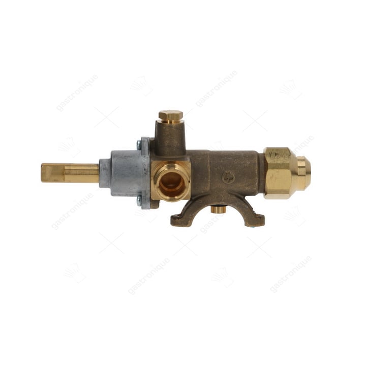 Gasventil COPRECI Typ CAL-3200 Gasanschluss Rohrflansch ø27mm Bypass-Düse ø 0,55mm