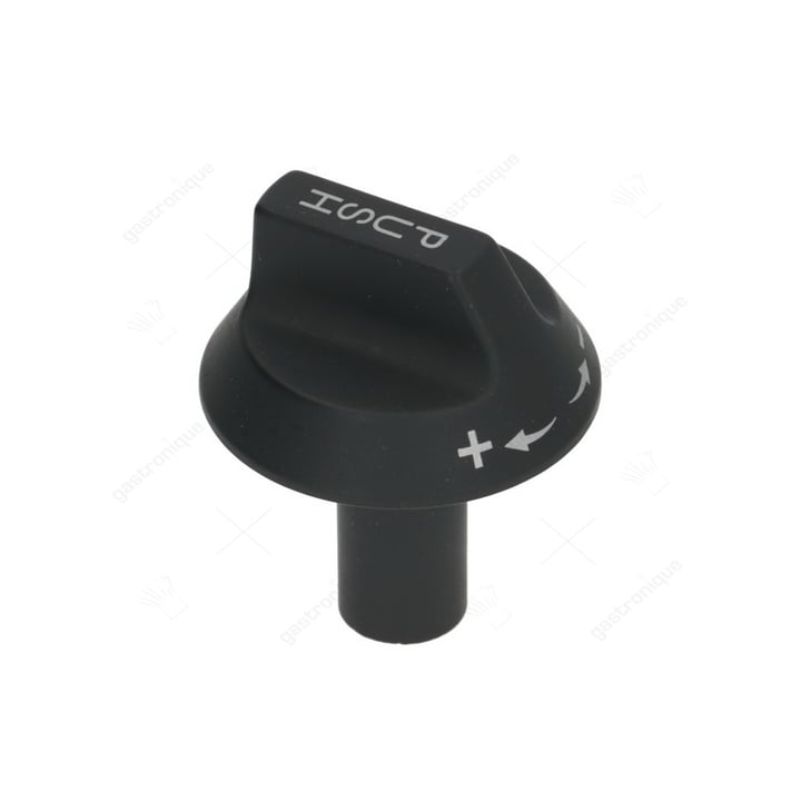 zwarte knop ø 54 mm bedrukt