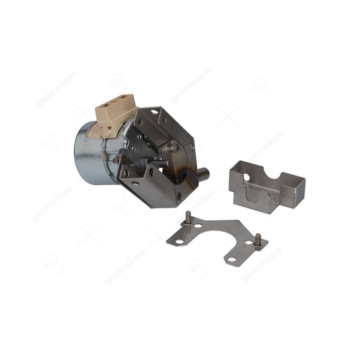 kit gearmotor washing 58u59db4a1/00 Tandwielmotor 230V 30U/min schacht ø 6mm 8W H 84mm L 75mm B 87mm met houder spanning AC