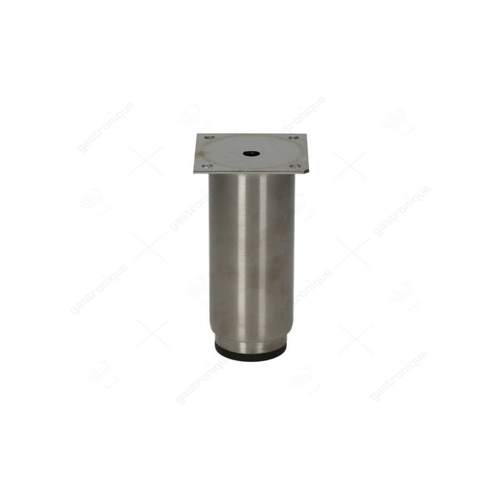 Gerätestütze Rohr ø 52mm Plattengröße 67x67mm LA 51x51mm H 120-190mm Edelstahl Größe 2" VPE 1 Stück