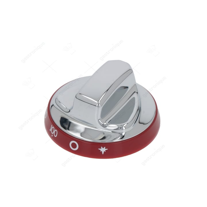 knob slver-red ø 72 mm 30-100°c