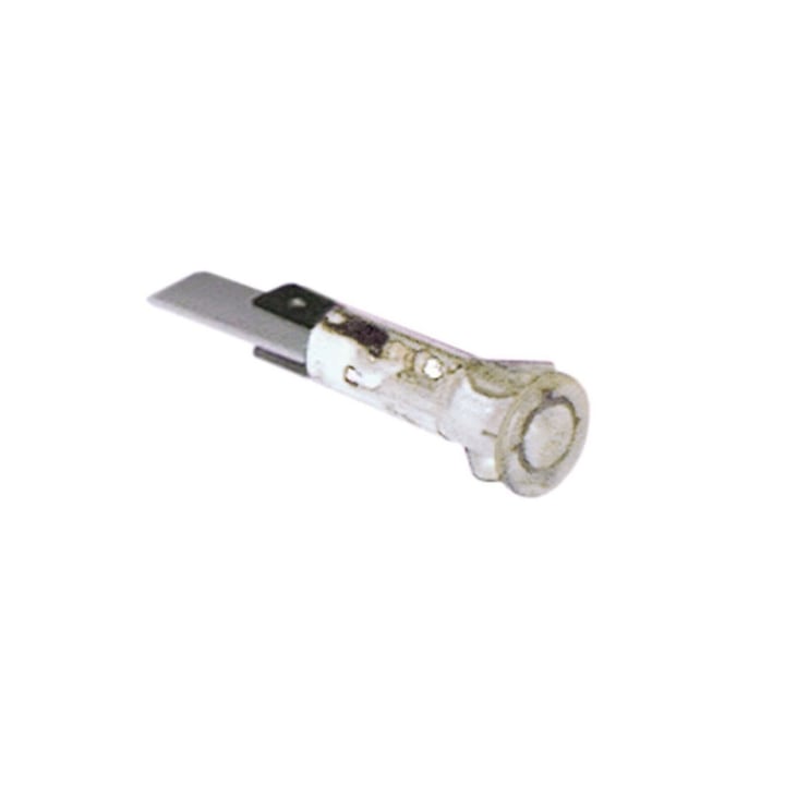 lampe de signal ø 10mm transparente 400V connexion fiche plate 6,3mm