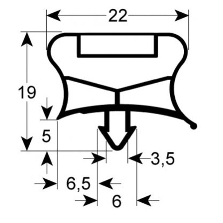 TÜRSCHWELLENGUMMI 630x485 mm