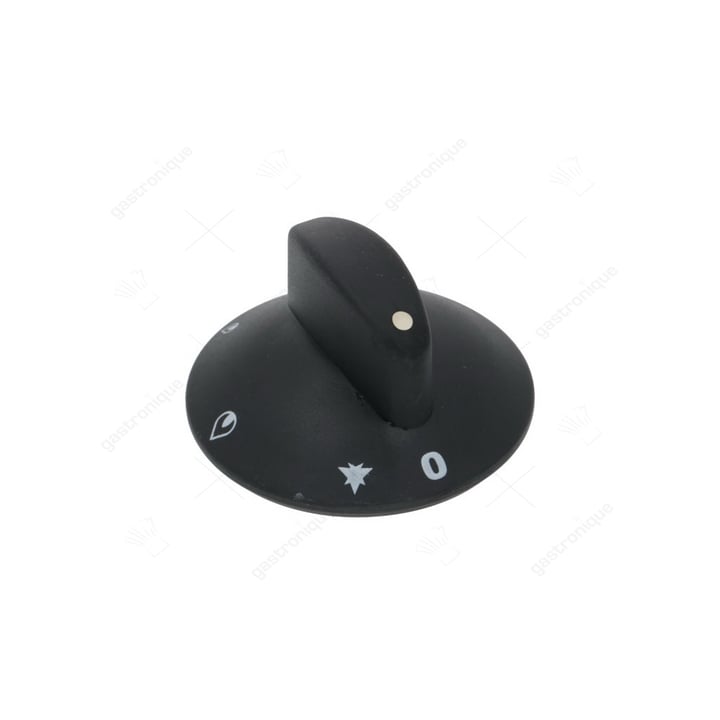 Knopf KNOB BLACK ø 79 mm SEIDENDRUCK