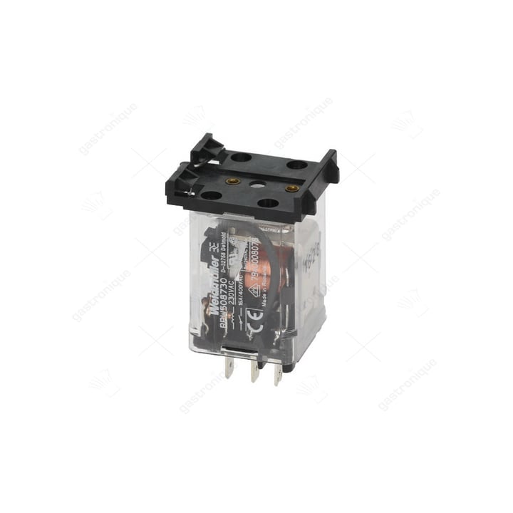 Leistungsrelais FINDER 230VAC 16A 2NO Anschluss Flachstecker 6,3mm Überlappungsbefestigung