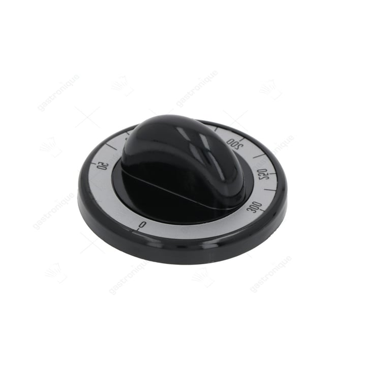 zwarte knop ø 62 mm 0-300°c