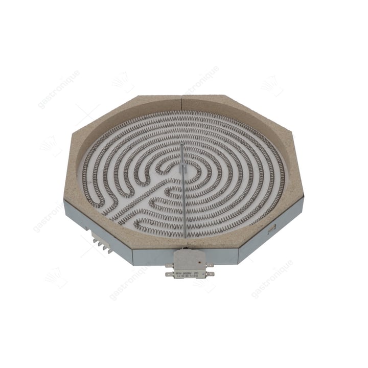 stralingselement 8-hoekig 3400W 230V L 300mm B 300mm VC 2 H 35mm met verwarmingsspoel