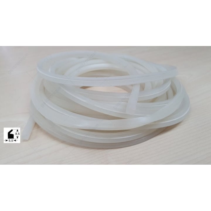 Dekselrubber 5,5 mm (per meter)