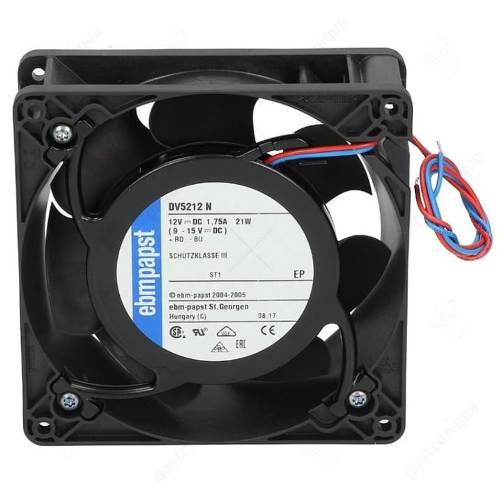 axiale ventilatormotor ebm 127x127x38 mm