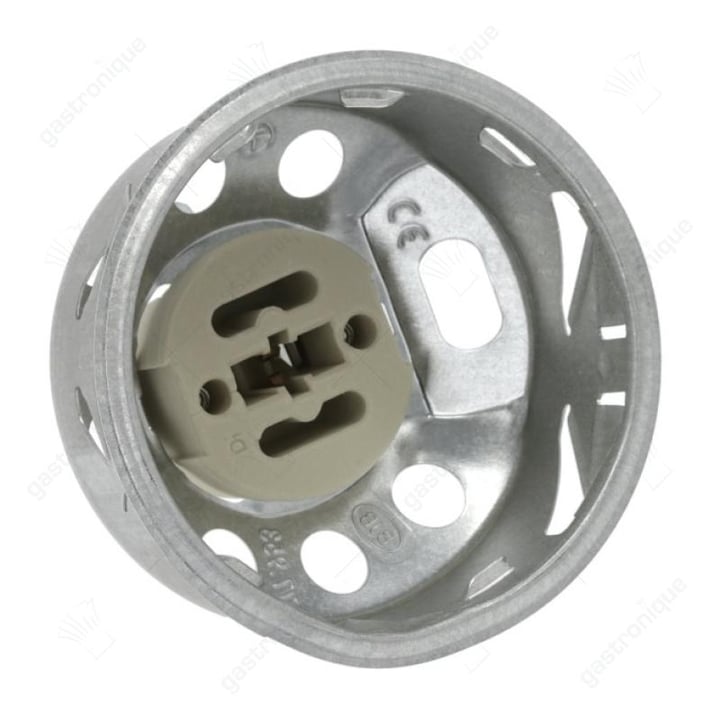 Lampfitting aansluiting vlaksteker 6,3mm inbouw ø 65,5mm fitting G9