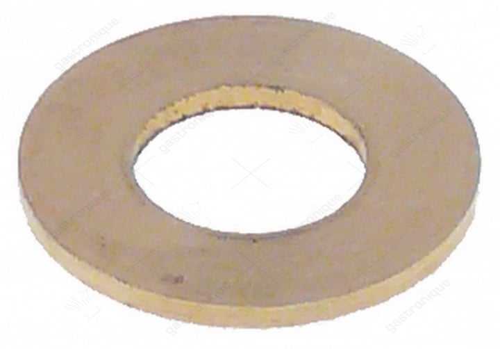 onderlegring ID ø 7,5mm OD ø 15mm materiaaldikte 1mm koper vpe 1stuk