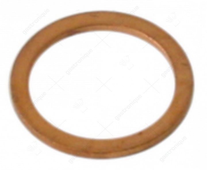 vlakpakking koper OD ø 21mm ID ø 17mm materiaaldikte 1,5mm passend voor 3/8"