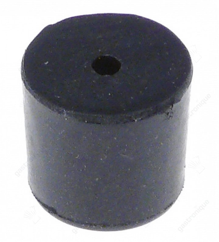 apparaatvoet ø 22mm H 20mm boring ø 4mm vpe 1stuk