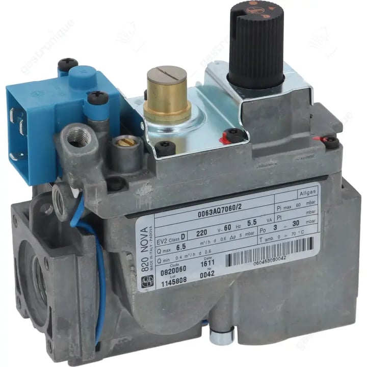 gasregelventiel Nova  820 220V 60Hz gasingang 1/2" gasuitgang 1/2"