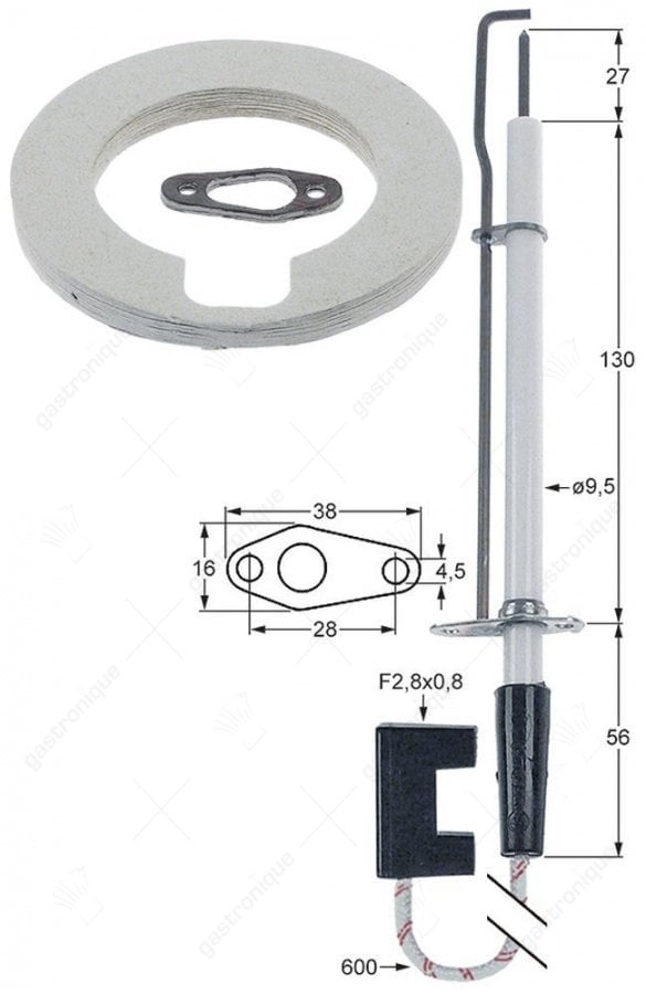bougie ontstekingskabels rond ø 9x166 mm
