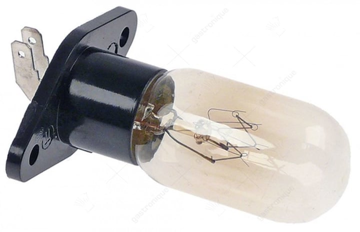 gloeilamp fitting flens 52x27mm 240V 25W ø 25mm