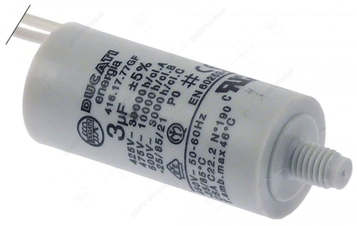 condensateur ducati energia 3µf a/cable