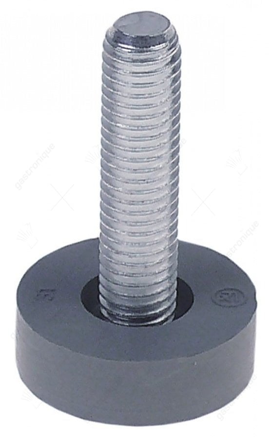 apparaatvoet draad M10 draad L 40mm H 10mm ø 30mm vpe 1stuk