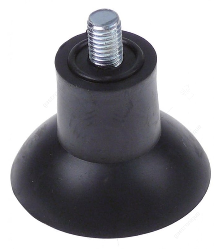 Apparaatvoet draad M8 ø 47mm H 35mm draad L 12mm vpe 1stuk