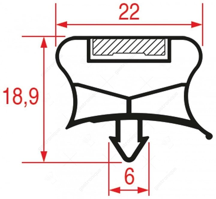 DEURRUBBER 1860x727 mm
