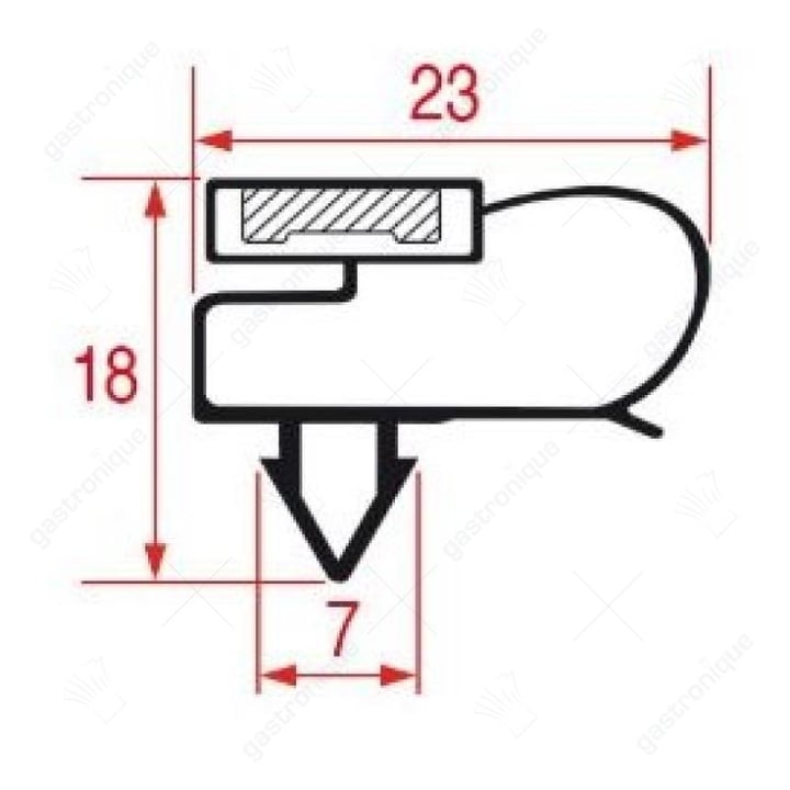 DEURRUBBER 730x575 mm