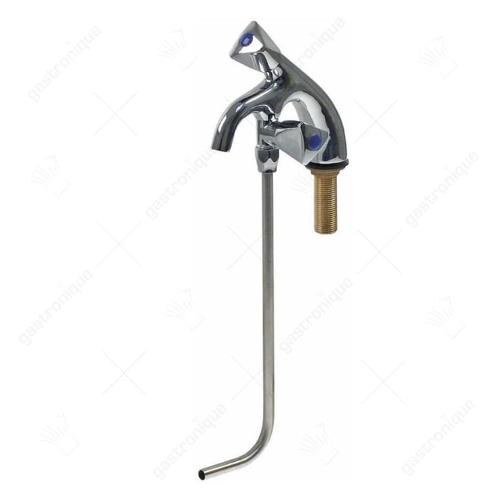 bierspoelkraan standkraan voor 1 spoelbak 3/8" uitlooplengte 125mm bevestigingsdraad 1/2" 36,5