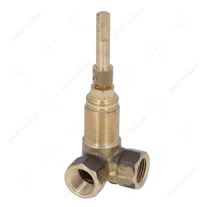 afsluitkraan aansluiting 1/2" 1/2" totale lengte 48mm inbouwpositie links as ø 8x10mm