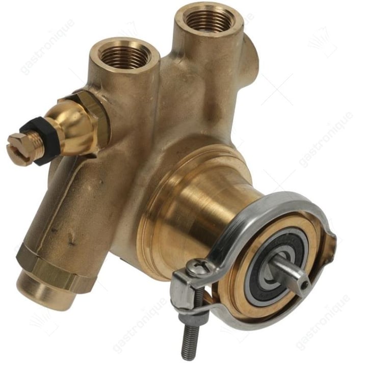pompkop PA204X FLUID-O-TECH L 82mm 200l/h aansluiting 3/8" GAS met filter en bypass koper