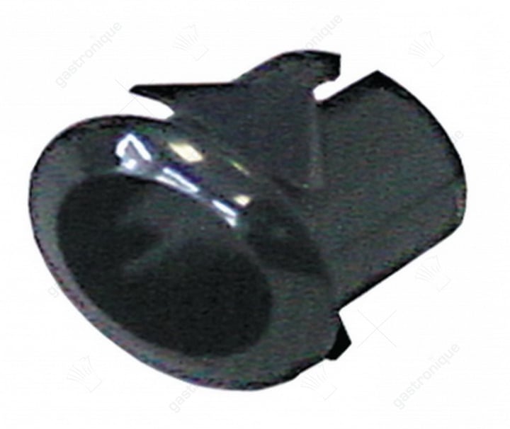 elementhouder inbouwmaat 20,6x16,4mm zwart gebogen voor drukknoppen 13x17mm