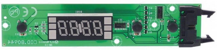 push button panel board with display